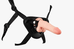 Couple using Dildo Arnés Sexual Margaret for intimate and pleasurable experience