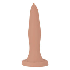 Curved dildo Amon Latin with suction cup for hands-free play on any surface