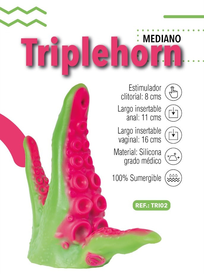 Beautifully handcrafted Triplehorn Mediano product with intricate design and rich color palette