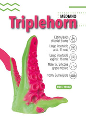 Beautifully handcrafted Triplehorn Mediano product with intricate design and rich color palette