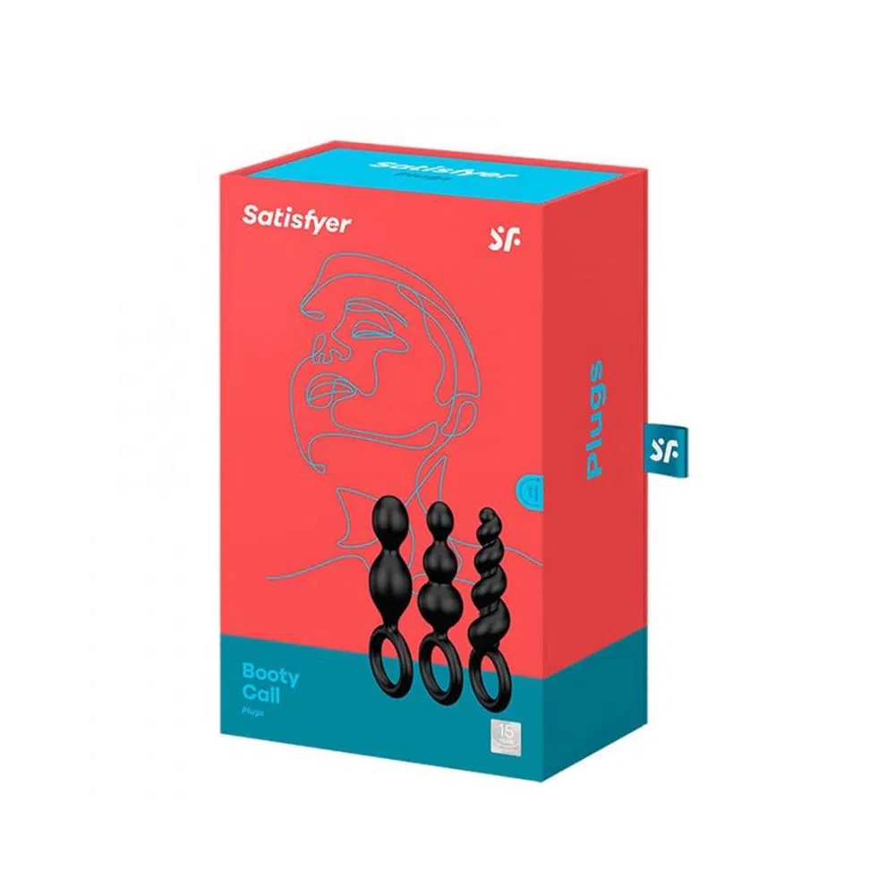 Satisfyer Booty Call Set with 3 different sized anal plugs for beginners