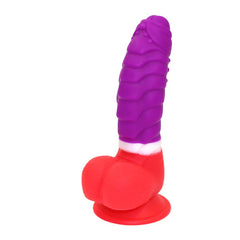 A realistic silicone Dildo Knight with a curved design and textured shaft for pleasure