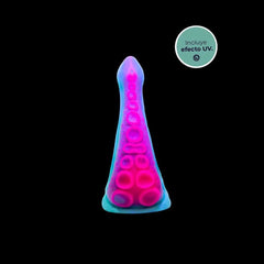 Realistic dildo with suction cup base for hands-free fun in the shower