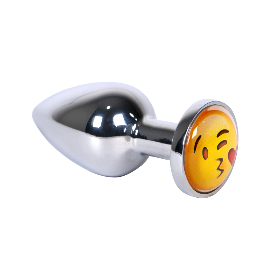 Stainless steel Plug Acero Emoji, a durable and playful product for home decor