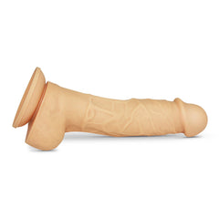 Close-up of small Amon dildo with realistic features and suction cup base