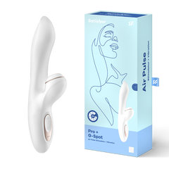 Satisfyer Pro+ G-Spot vibrator with rose gold accents and sleek design