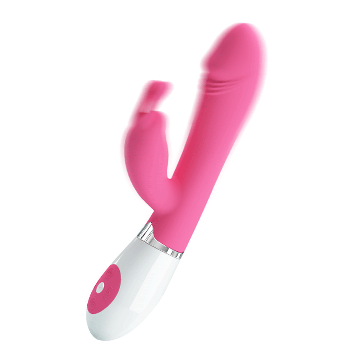 Vibrador con Rabbit Pretty Love Gene, a sleek and powerful dual-stimulation toy for maximum pleasure