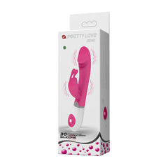 Pretty Love Gene Rabbit Vibrator with Rotating Beads and Clitoral Stimulator