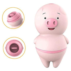 Unique pig-shaped clitoral stimulator with powerful vibrations for intense sensations