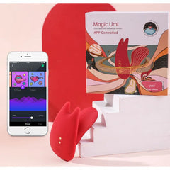 Vibrador Clitorial y Punto G con APP Magic Umi para estimulación doble en mujeres
