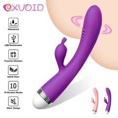 Potente vibrador Lilo Doble Estimulación con forma curva para estimulación del punto G