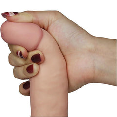 Curved Vibrador The Ultra Soft Dude 75 silicone dildo with strong suction cup for hands-free play