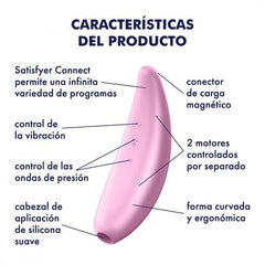 Wireless Satisfyer Curvy 3+ Con App with customizable vibration patterns