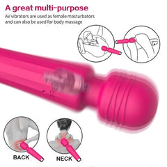 Masajeador Leonard Wand with interchangeable massage heads for different pressure and massage techniques