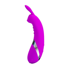 Ergonomically designed dual stimulator for simultaneous G-spot and clitoral stimulation