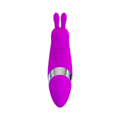 Waterproof and rechargeable bunny vibrator with easy-to-use control buttons