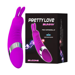 High-quality silicone rabbit vibrator with multiple vibration modes and USB charging