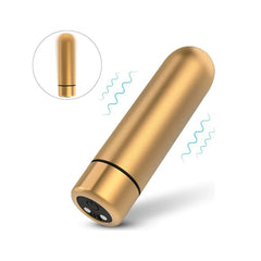 Beautiful gold Bala Vibradora Seed-3 Gold with intricate design and powerful vibrations