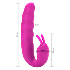 Ribbed Dual Delux vibrator with textured surface for enhanced pleasure