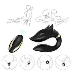 Close-up of the COUPLE VIBE FOX in pink color