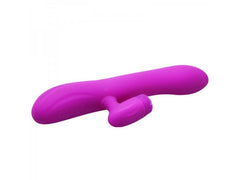 Pretty Love Derrick Recargable: A pink, rechargeable silicone vibrator with multiple functions and a sleek design for intense pleasure and stimulation