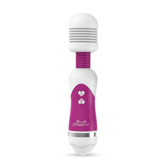 Pink silicone vibrator with 30 powerful vibration modes and flexible neck