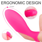 Vicky finger vibrator in purple silicone material for intimate pleasure