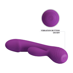 PRETTY LOVE DOREEN 12 FUNCTIONS vibrator in elegant pink color with textured design and multiple vibration settings