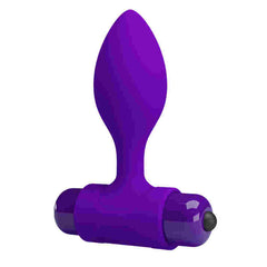 Pretty Love Vibra Butt Plug 10 Functions in Purple Silicone for Sensual Pleasure