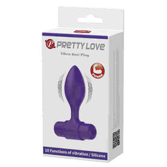 PRETTY LOVE VIBRA BUTT PLUG 10 FUNCTIONS, remote-controlled, silicone, rechargeable, anal toy