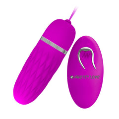 The unique Pretty Love Dawn vibrator with a curved tip and ribbed texture for targeted G-spot or clitoral stimulation