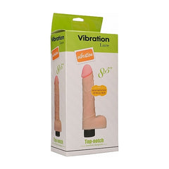 Vibrador Murdock displayed on a bed with soft lighting, creating a romantic atmosphere