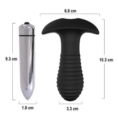 Powerful anal vibrator with spiral design for dual stimulation