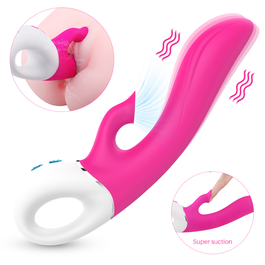 Dew Shande Vibrador Doble Estimulacion with Rotating Head and Clitoral Stimulator