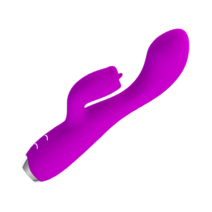 Vibrador doble estimulación Gloria con diseño ergonómico y textura suave