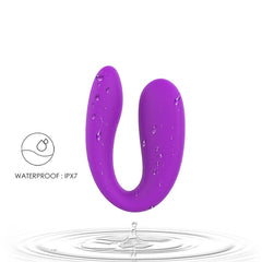 Close-up of the Vebe vibrator's soft silicone texture and ergonomic shape