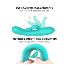 Hand holding VIBRADOR WINYI CHLOE to demonstrate its ergonomic shape