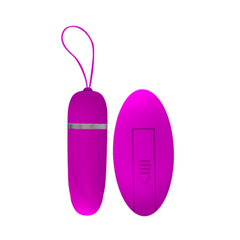 Close-up of the Pretty Love Huevo Vibrador Debby in Pink, showcasing its smooth and sleek design with remote control