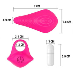 Close-up of a woman's hand wearing the Finger Pink product, a comfortable and stylish finger protection device for outdoor activities