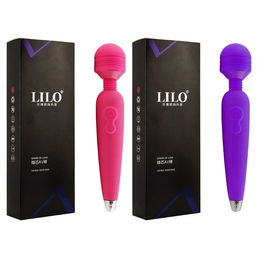 Masajeador Wand Lilo, a powerful handheld massager with multiple speeds and attachments