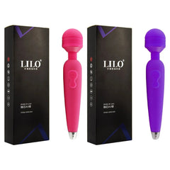 Masajeador Wand Lilo, a powerful handheld massager with multiple speeds and attachments
