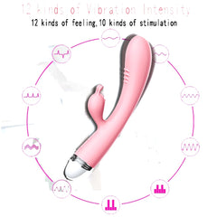Luxurious pink vibrator with USB rechargeable feature for convenient use