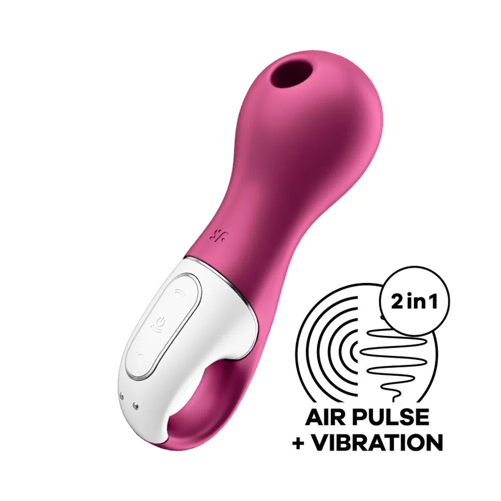 Satisfyer Lucky Libra clitoral vibrator on white background