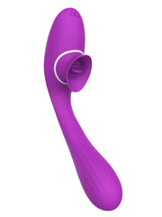 Close-up of DISA LICKING VIBRATOR NVTOYS in action, stimulating the clitoris