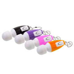 Compact and portable vibrator keychain for on-the-go fun