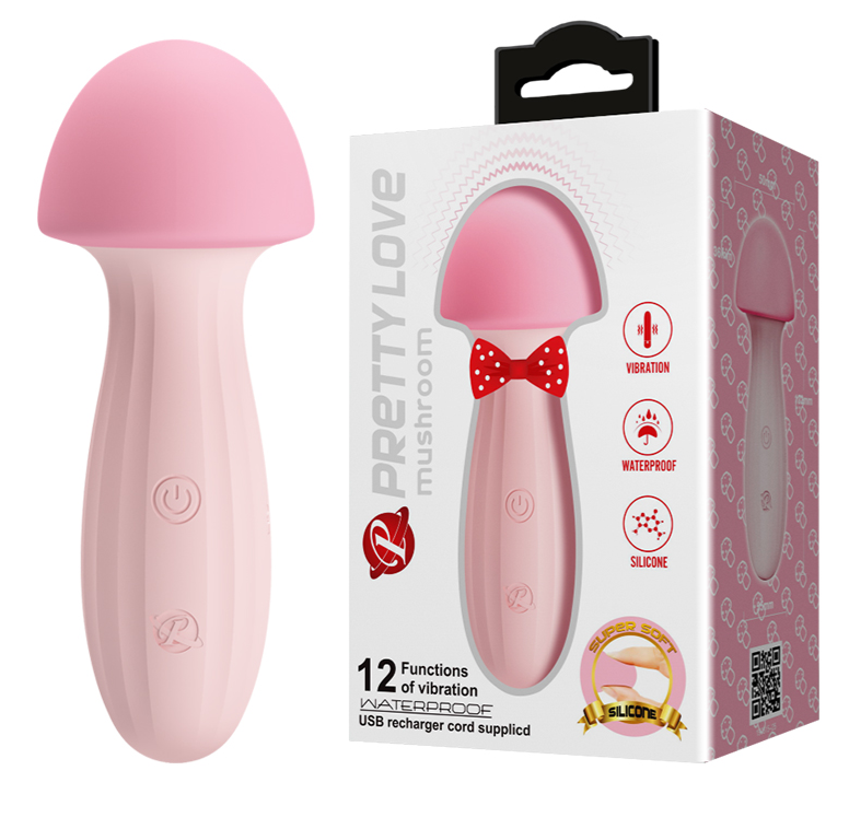 Ergonomically shaped vibrator with powerful yet quiet motor