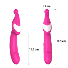 Close-up of the flexible silicone head of the Vibrador Vine Shande