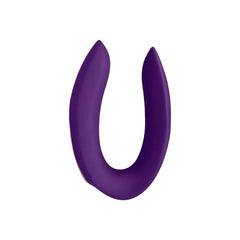 Black Satisfyer Double Plus Remote Silicone Couples Vibrator with Wireless Remote