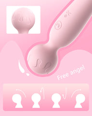 MASAJEADOR WAND AMBAR - Portable and cordless design for convenient use at home, in the office, or while traveling