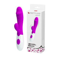 Vibrador Pretty Love Snappy in pink color with smooth texture and curved design